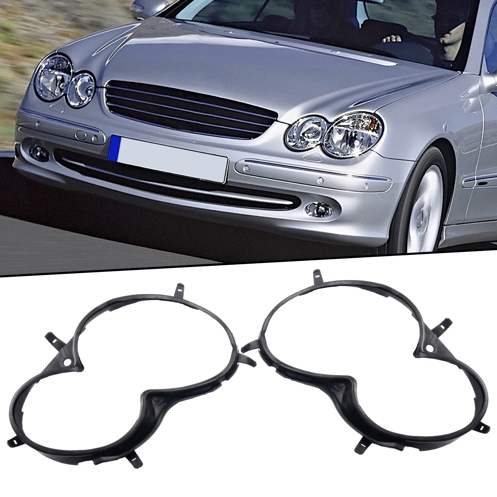 

1pair Headlight Gasket Left Right For Mercedes W209 CLK 2003 2004 2005 2006-2009 2098260191 2098260291 Headlamp Gasket