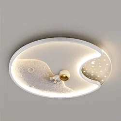 Modern Astronaut Led Ceiling Light Mounted Lamp for Children Kids Bedroom Decoration School Indoor Lighting Living Room Cute