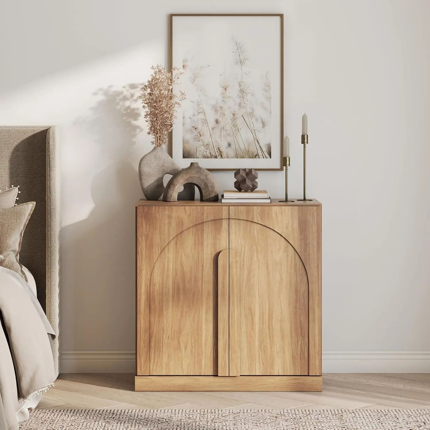 

Двухуровневый арочный шкаф-стеллаж с регулируемыми полками, деревянный, для гостиной, офиса, прихожей, на заказ