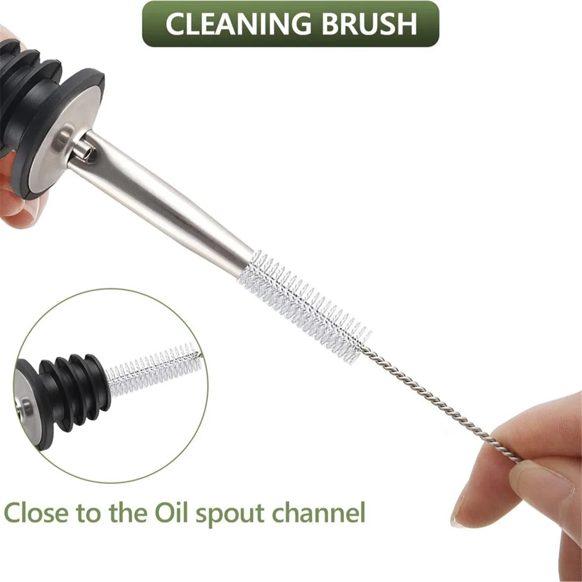 

AT59 Стеклянная бутылка для оливкового масла, бытовой масляный горшок, герметичный стеклянный масляный горшок, набор масляных горшков, подходит для кухонной бутылки с приправами