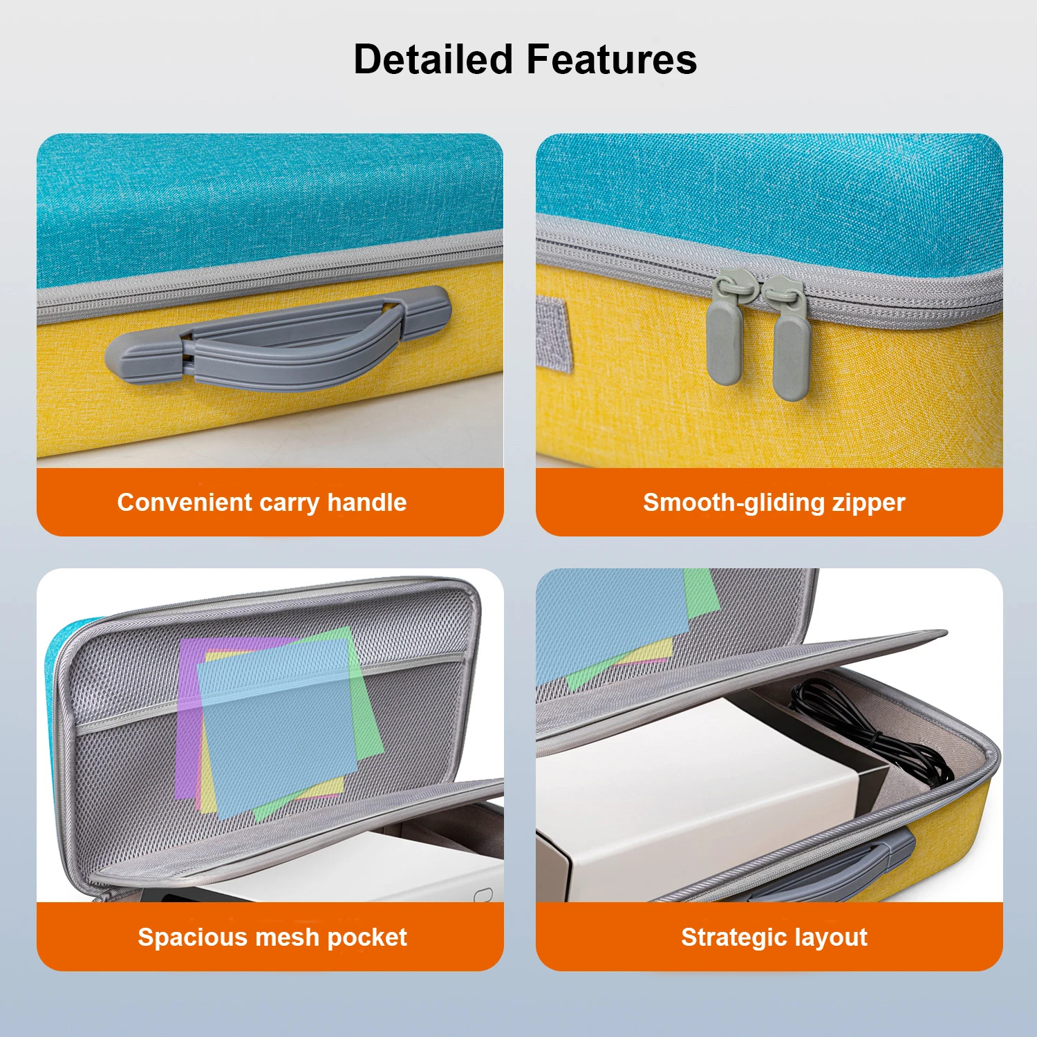 

for Liene PixCut S1 Hard Shell Travel Carrying Case – Water-Resistant EVA Protective Bag for Color Sticker Printer