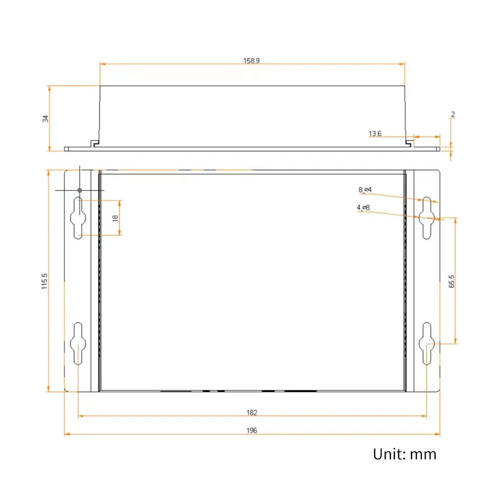 Caja de reproductor Novastar TB1 con tarjeta de control asíncrona de hasta 650.000 píxeles controlador de pantalla LED HD cable de red WIFI RJ45