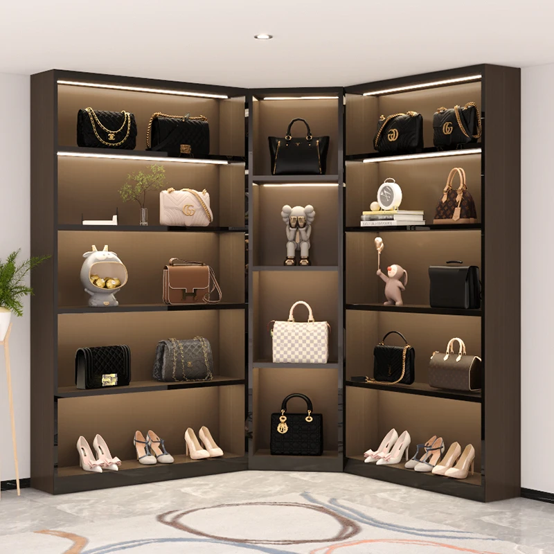 Beauty salon cosmetics display cabinet, skincare products, shoes, bags, items display cabinet customization