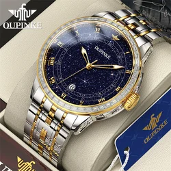 OUPINKE Starry Sky Dial Top Brand Luxury Automatic Watch For Men Mechanical Waterproof Sapphire Man Watches Relogio Masculino