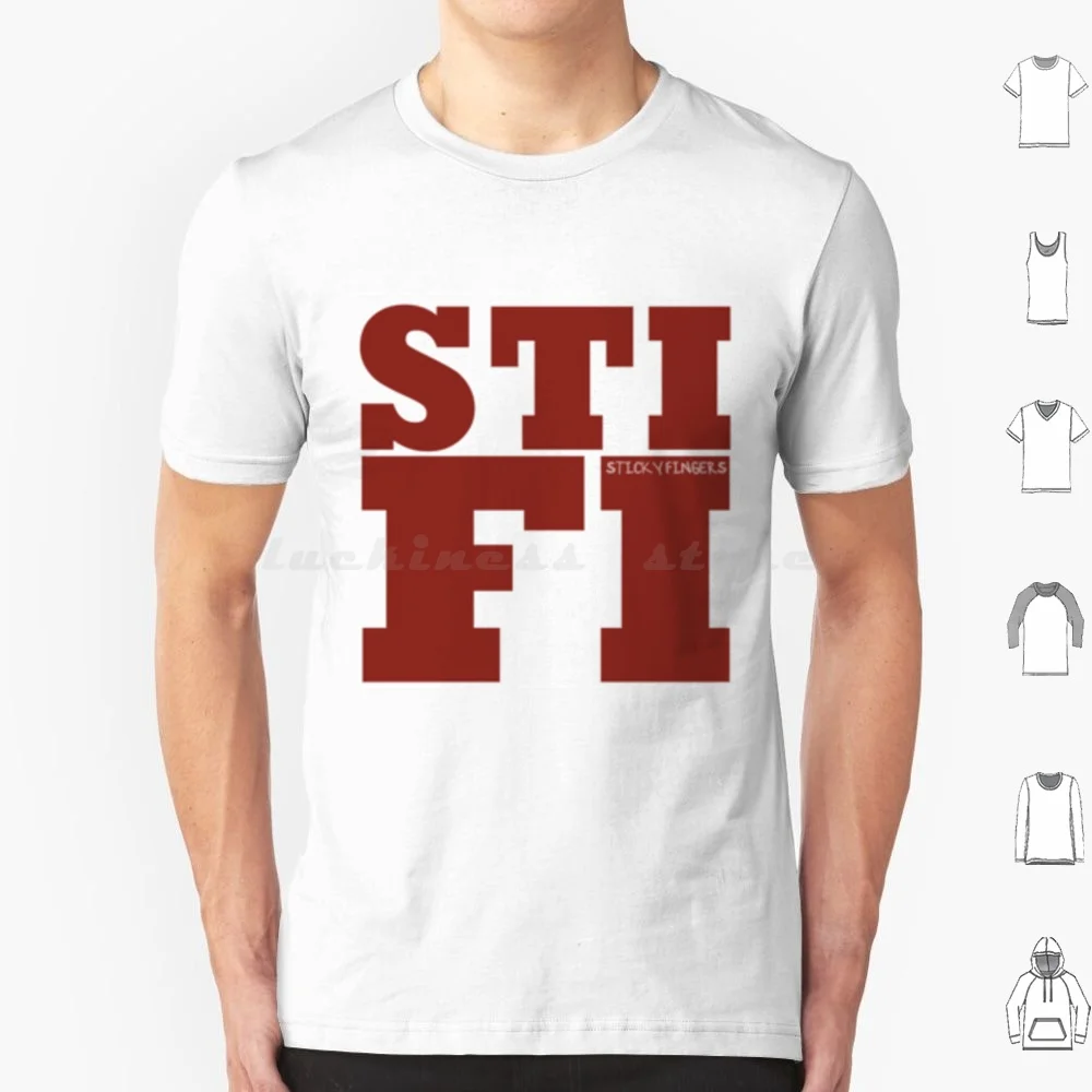 Stifi أصابع لزجة تي شيرت القطن الرجال النساء DIY بها بنفسك طباعة أصابع لزجة إيندي الفرقة الموسيقى أصابع Stifi البديل ديلان الصقيع #1