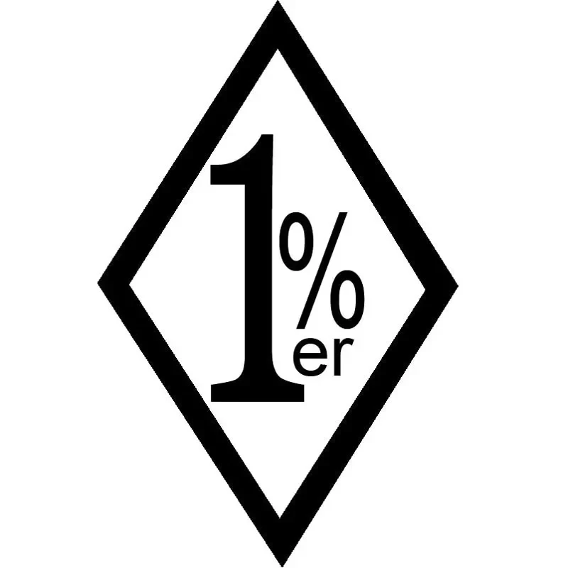 Creative 1%ER Car Stickers Front And Rear Windshield Truck Body Sunscreen Vinyl Decals Motorcycle Decor Accessories