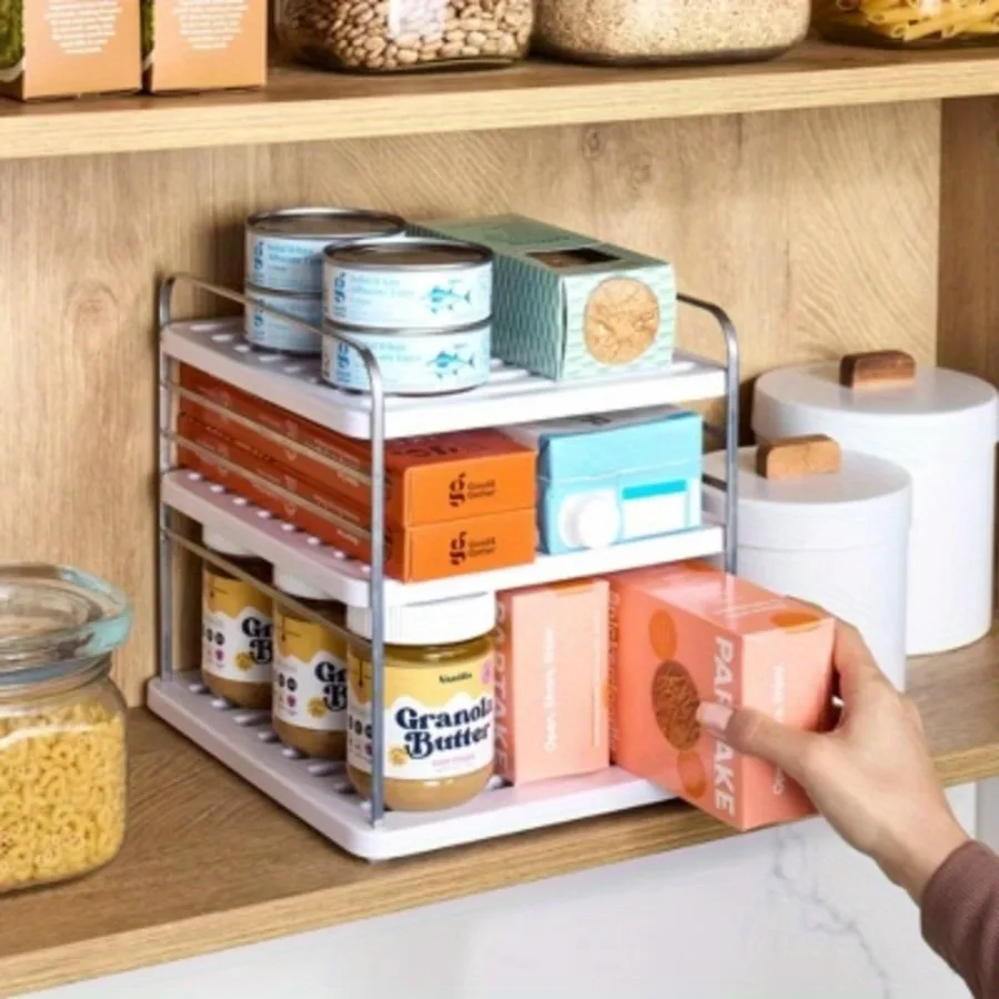 

Cabinet Organizer--Cabinet storage boxes can help you organize small items