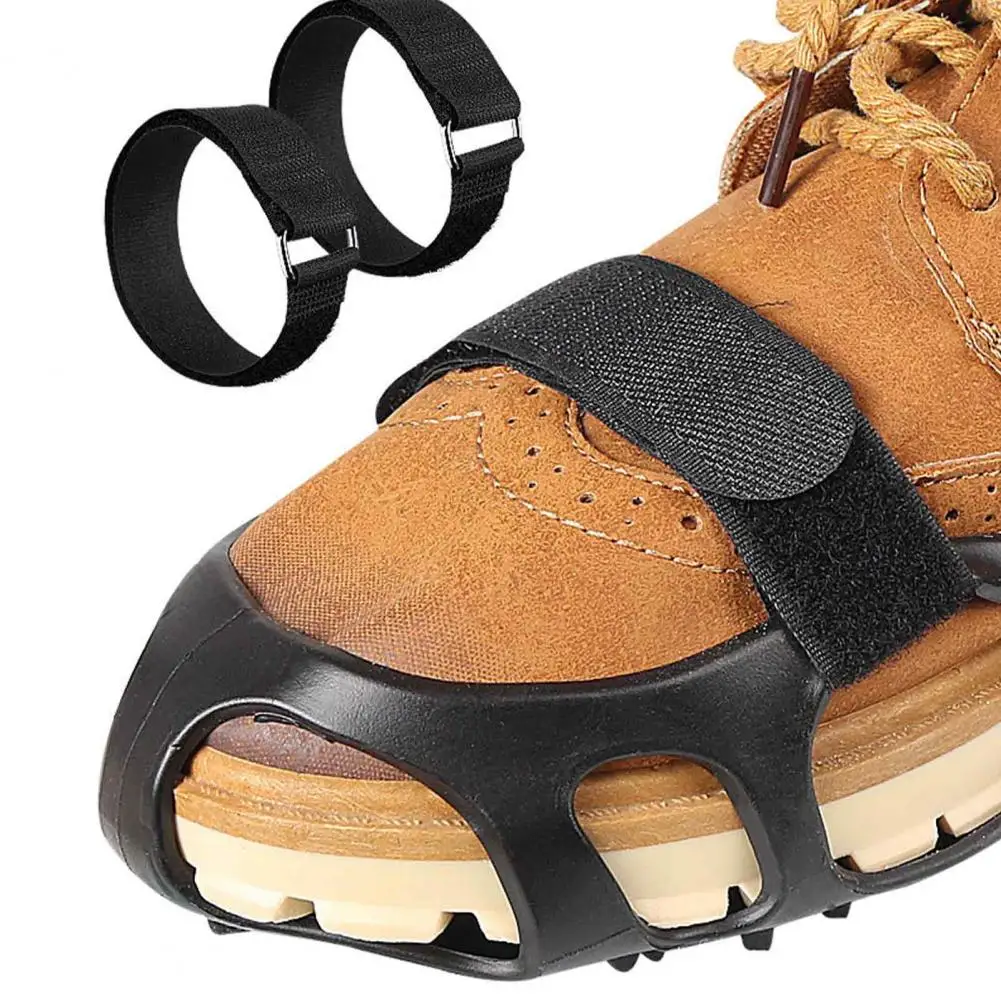 Adjustable Straps for Ice Cleats Adjustable Nylon Straps with Metal Buckles Hook Loop Fastening Straps for Ice Cleats for Ice