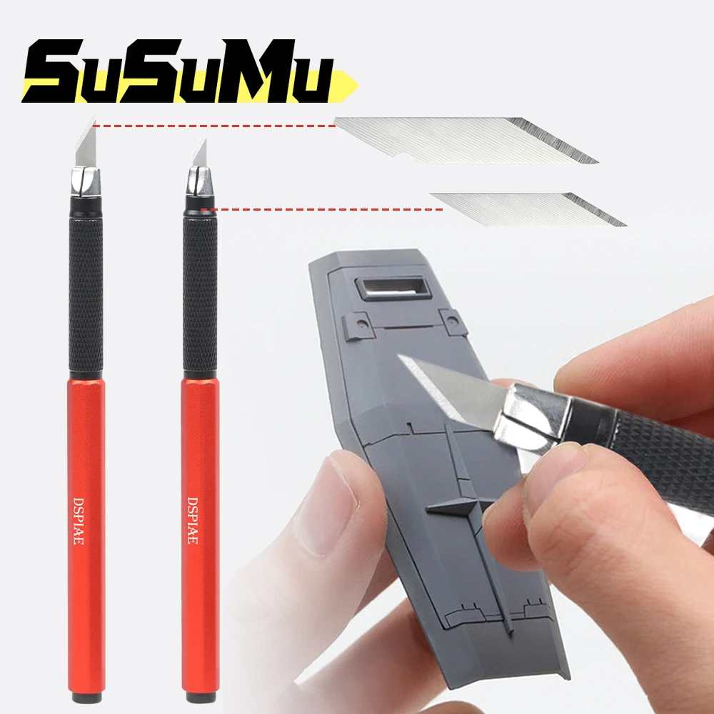 Metal Carving Knife Pen Handbook Art Knife Art Seal Cutting Manual Combination Paper Cuttings Non-Slip Gadget DIY with Blades