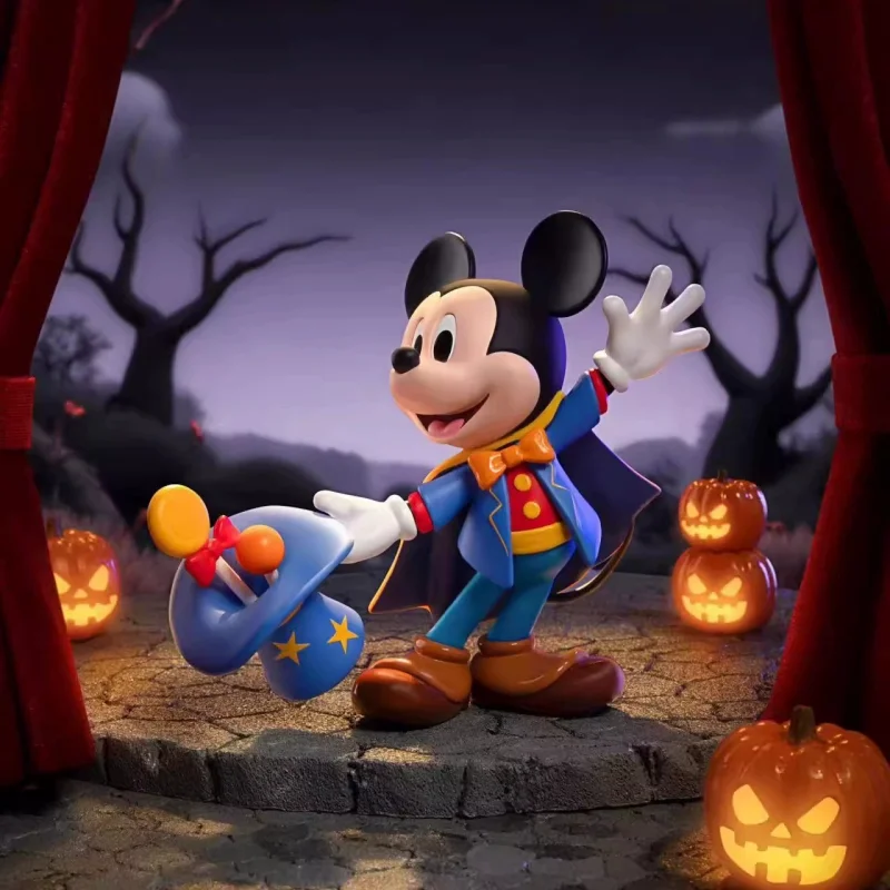 

Disney TOPTOY Хэллоуин Чудесная ночь Настольная слепая коробка Игрушка-Модная игровая периферия Коллекционная с Тигго Микки