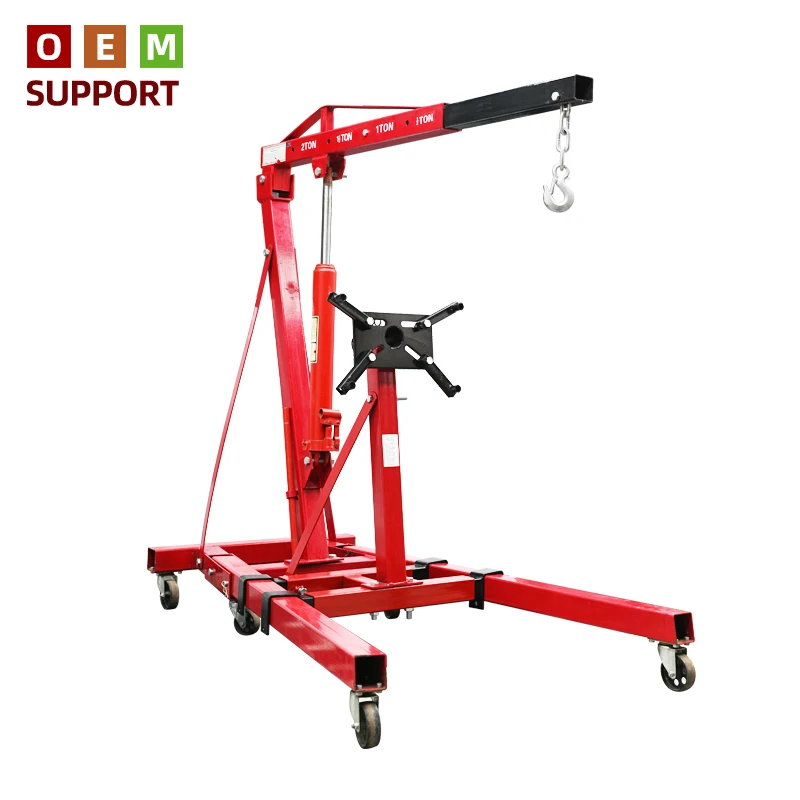 

Гидравлический складной кран для двигателя KARLION KR-U660, 2 тонны, с металлической конструкцией, подъемник для автомобиля и мастерской