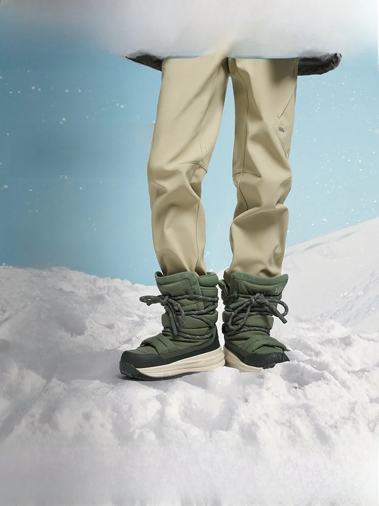 

Banana Le Men's Thi Boted Fce Lined Snow Boots Outdoor Waterproof Non Slip Winter Warm oes Cotton oes