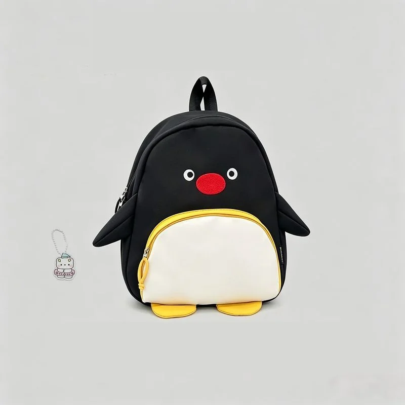 Cute Pingu 3d Penguin Shaped Backpack - Water Resistant Nylon Daypack, Lightweight 13 Inch Laptop Bag, Kawaii School Bag For Wom