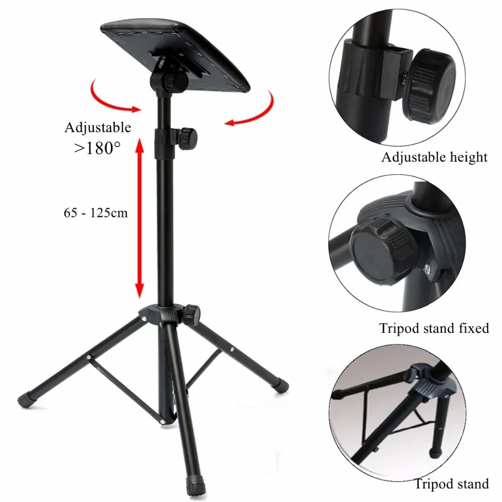 Totalmente ajustável Ferro Tattoo Braço Leg Rest Stand, cadeira portátil para Tattoo, Studio Work Supply, Bed Stool, 65-125cm