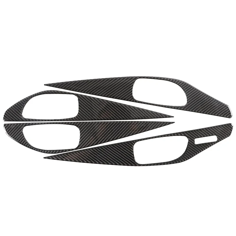 For Infiniti Q50 Q60 2015-2022 Car Interior Handle Panel Decorative Frame Sticker Soft Carbon Fiber Interior Accessories LHD