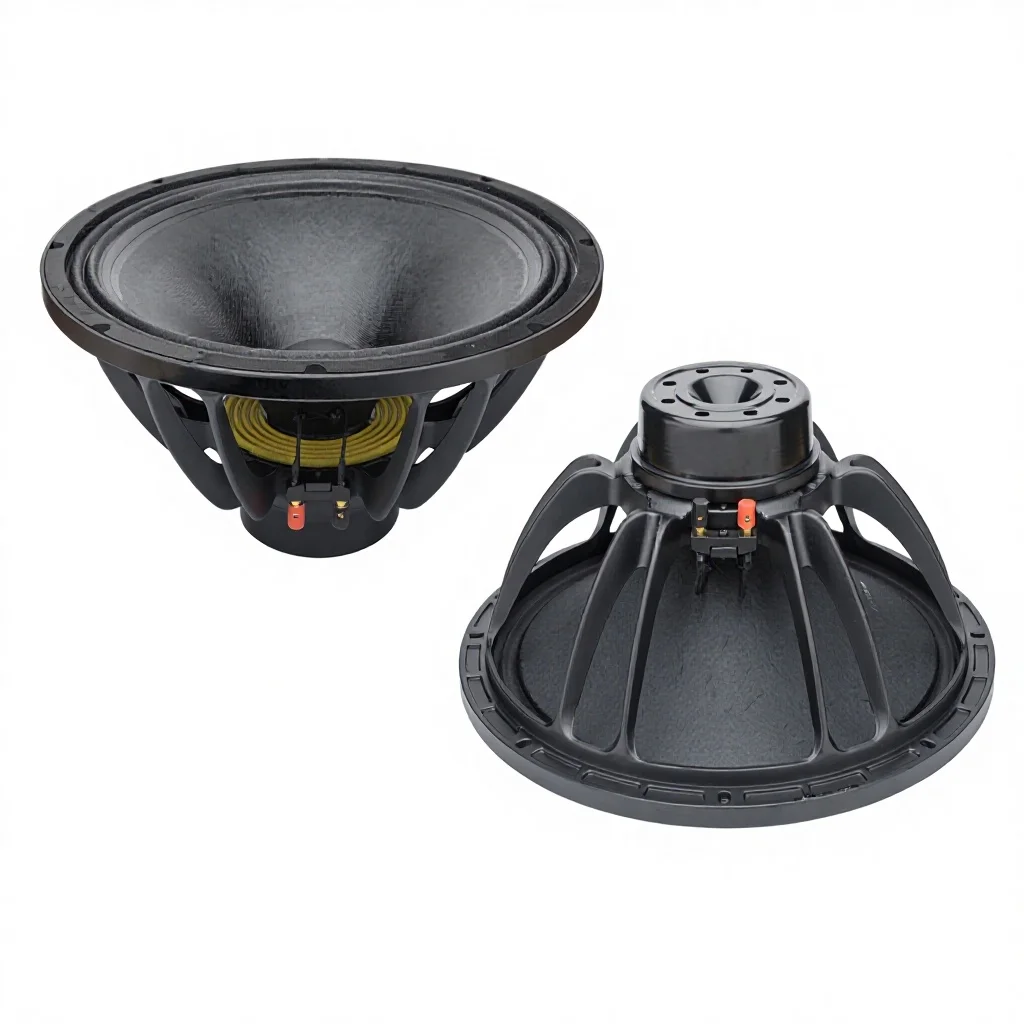 15ND-75 Active Neodymium Line Array Speakers Glass Fiber 75mm Voice Coil Single Spider 300-600W For Karaoke 8 Ohms Surround