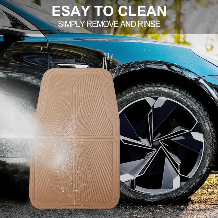 المطاط سيارة الحصير سيارة الحصير جميع الأحوال الجوية مقاوم للماء Trimto صالح الحصير سيارات شاحنات SUV المضادة للانزلاق سهلة التنظيف H #4