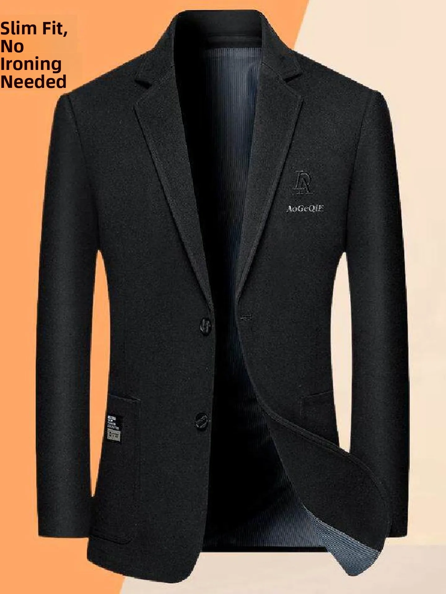 

Business Casual Men's Suit Jacket Midlife Dad Style High End Spring Autumn New Arrival Comfortable Polyester Material