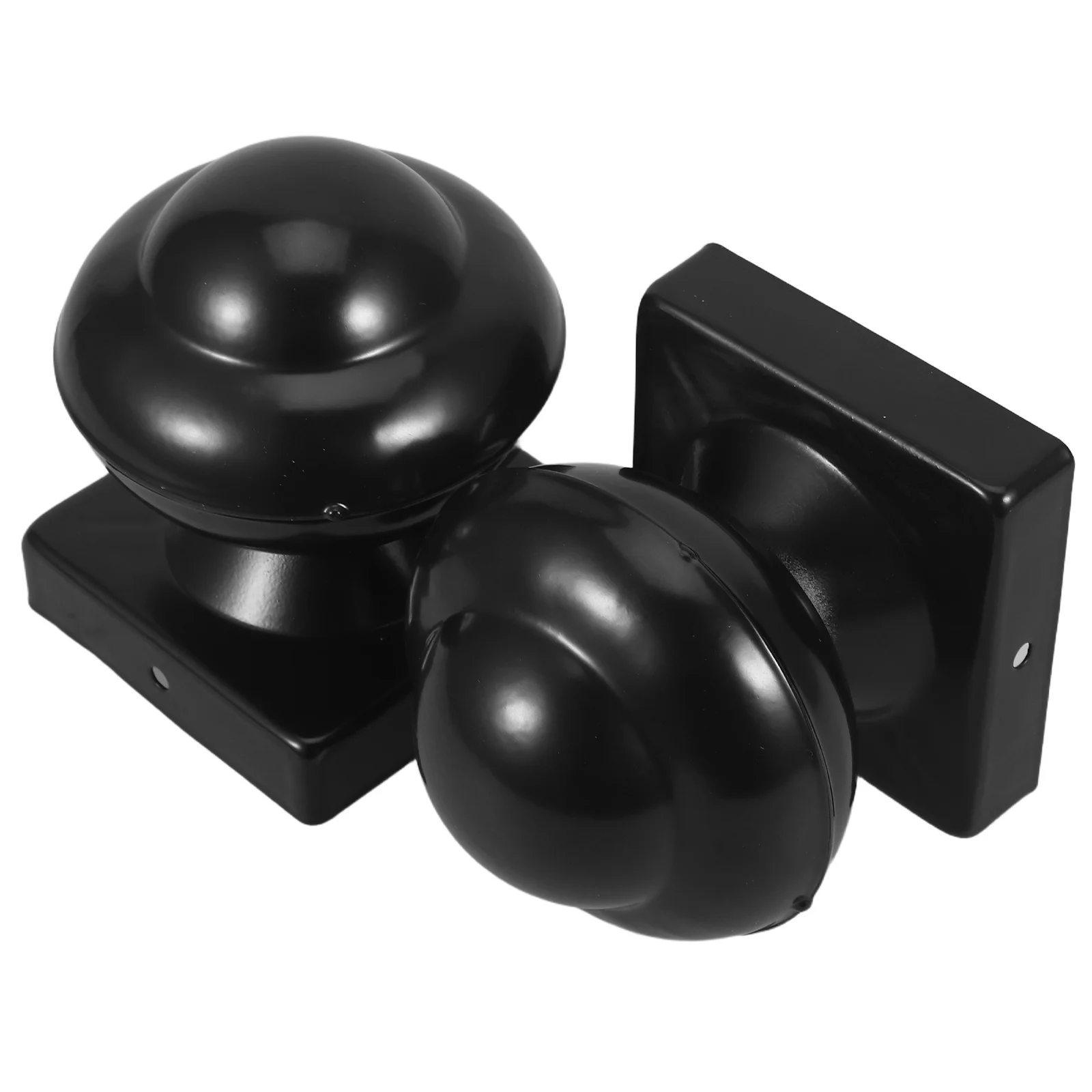 

2pcs Iron Fence Decorative Caps Weatherproof Toppers For Gate Deck Railing Outdoor Protection Fence Post Covers Iron Post Caps