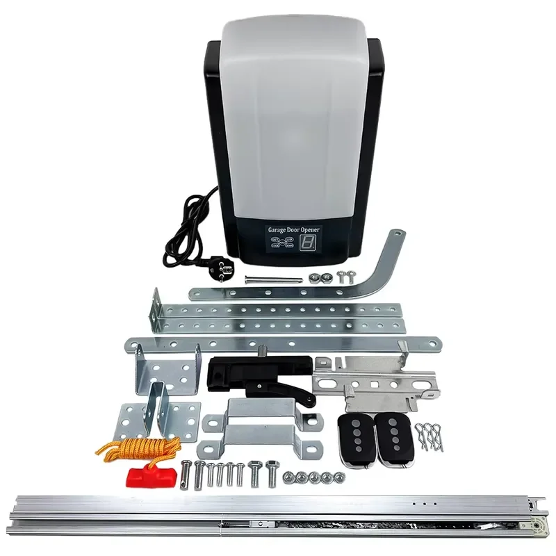 Modern Design Smart WiFi Garage Door Opener 600N Remote Control Obstruction Sensing Metal Section and Tilting Door Opener