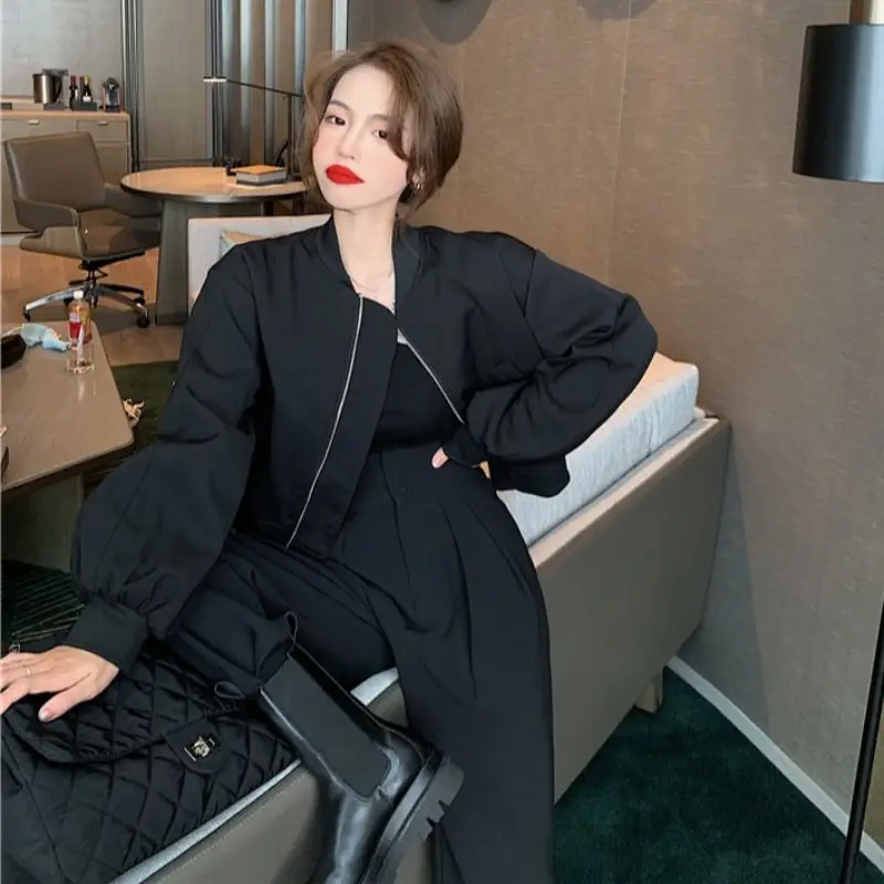 

Stand Collar Baseball Uniform Women Spring Autumn Versatile New Korean Style Loose Short Casual Jacket