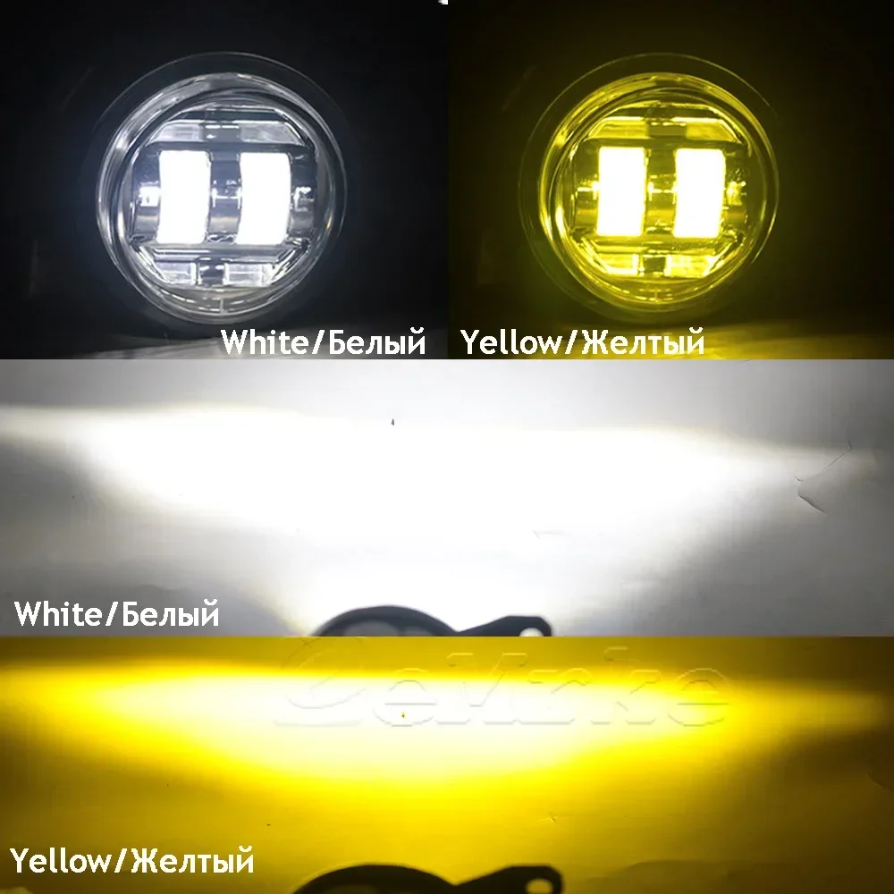 30W Fog Lights for Toyota Land Cruiser 70 Series LC70 J76 J79 23 2024 2025 (Except for Old Version) White or Yellow DRL Replace detail image 7