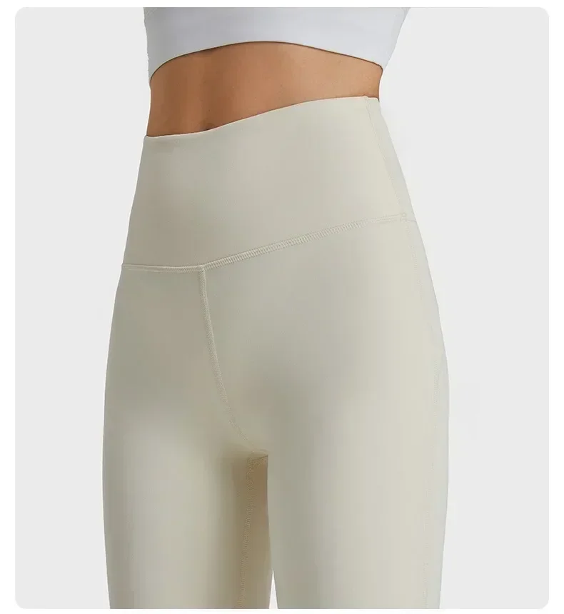 Lemon Groove-pantalones acampanados elásticos de cintura alta para mujer, Leggings de Yoga para correr, Fitness, delgados, ajustados, piernas anchas