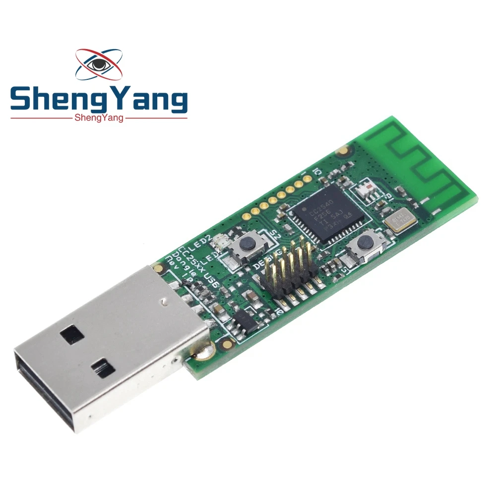 Wireless I/O IO Ports CC2540 Bluetooth 4.0 BLE Adapter USB Protocol Analysis BTool Packet Sniffer Board Debug Pin 1Mbps Module