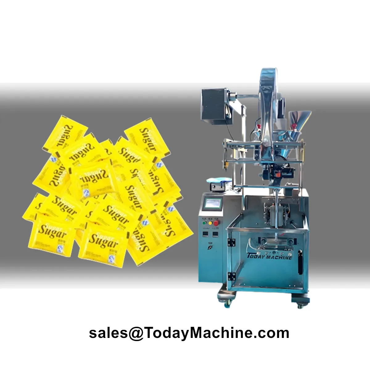 Máquina automática de embalagem e enchimento de saco de pó de farinha para tempero de café, leite e pimentão