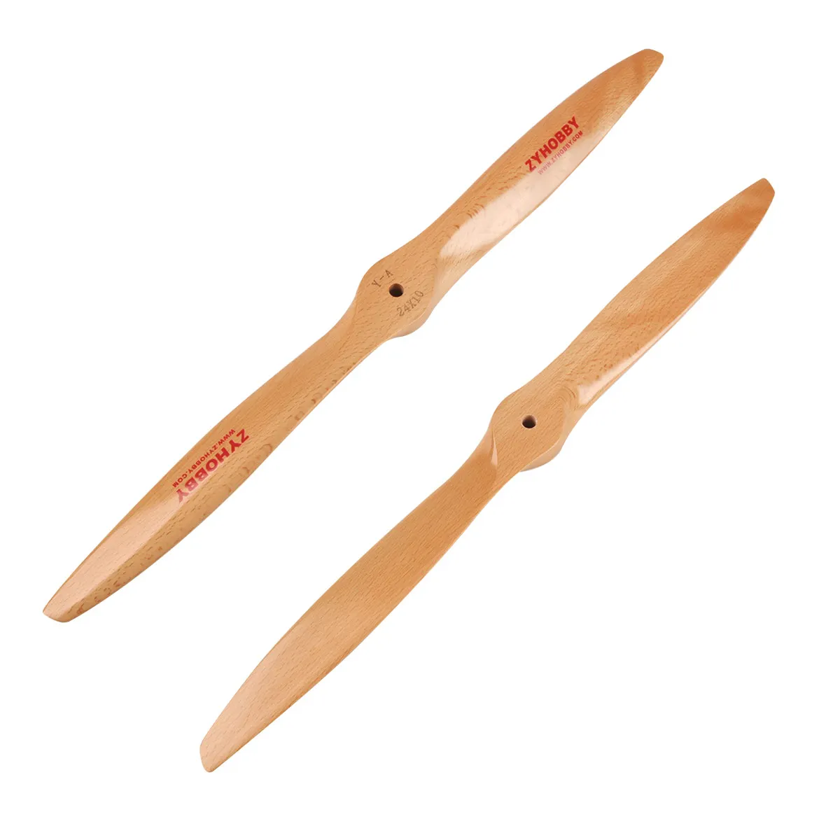 1 buah baling-baling kayu kuat CW Prop bensin untuk RC Fix Wing Airplane 24x8 24x10 26X10 26x8