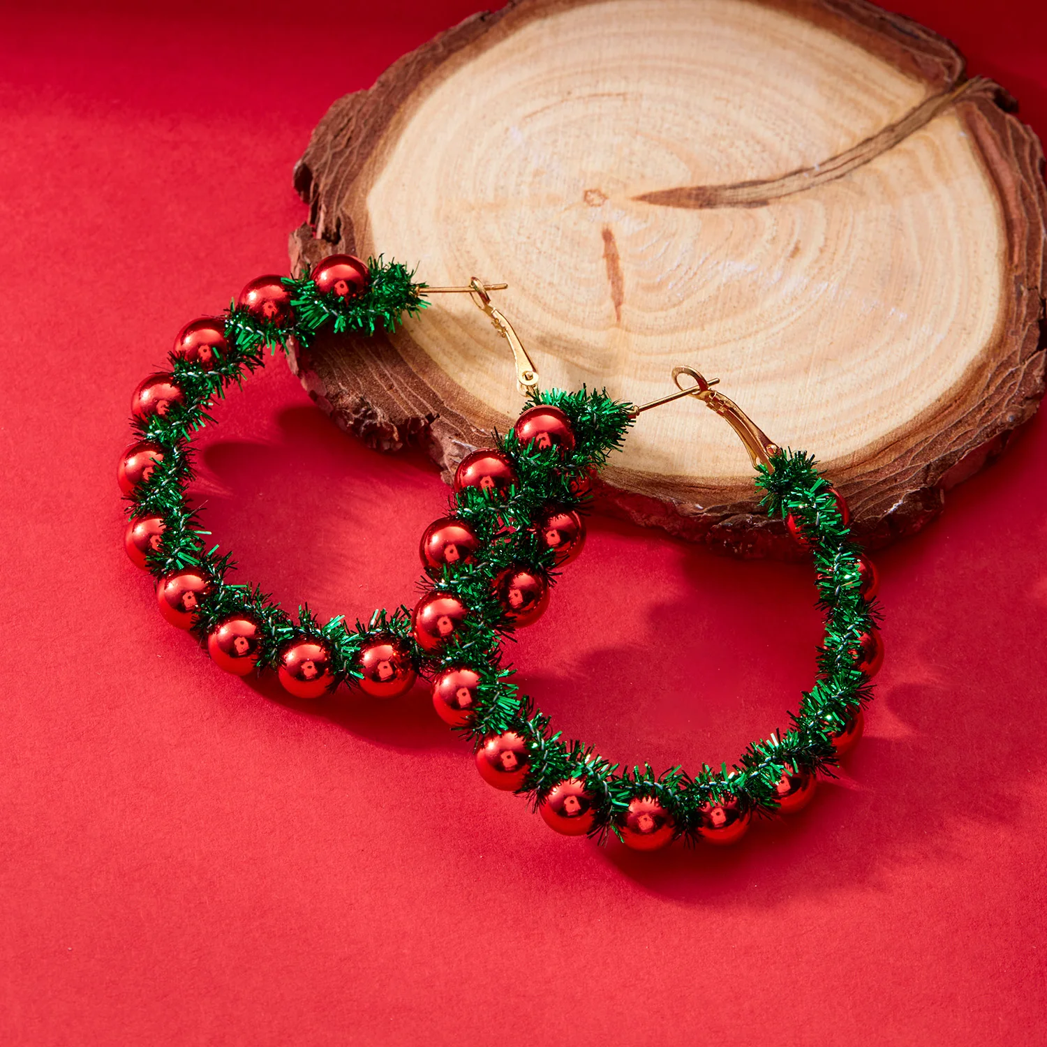 Kreative Grüne Farbe Weihnachten Girlande Bogen Glocke Anhänger Ohrringe für Frauen Mode Weihnachten Baum Ohrringe Neue Jahr Ohr Schmuck Geschenk – Detail 15
