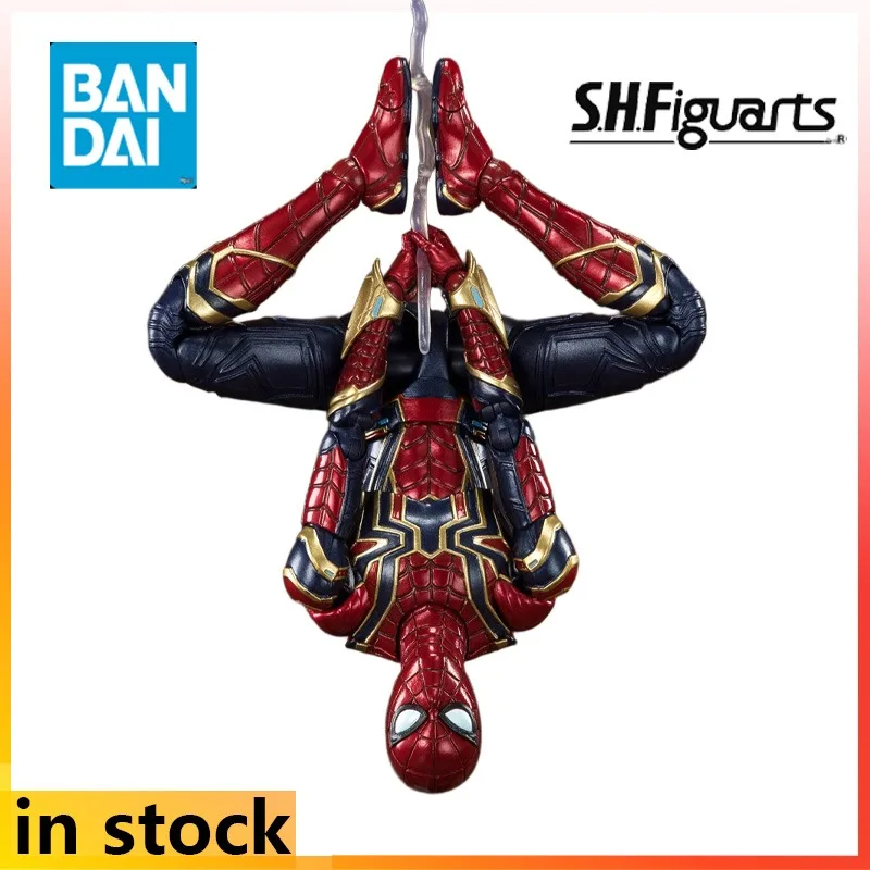 

Authentic Bandai Original SHF Mobile Dol Iron Spider Man Battle Edition Anime Action Figure Model Toys Model Gifts for Boys