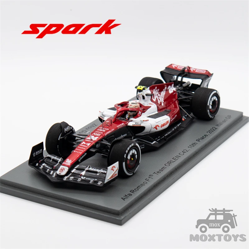 

Модель автомобиля Spark 1:43 Alfa Romeo F1 Team ORLEN C42 No.24 Zhou GuanYu 10th ltalian GP 2022