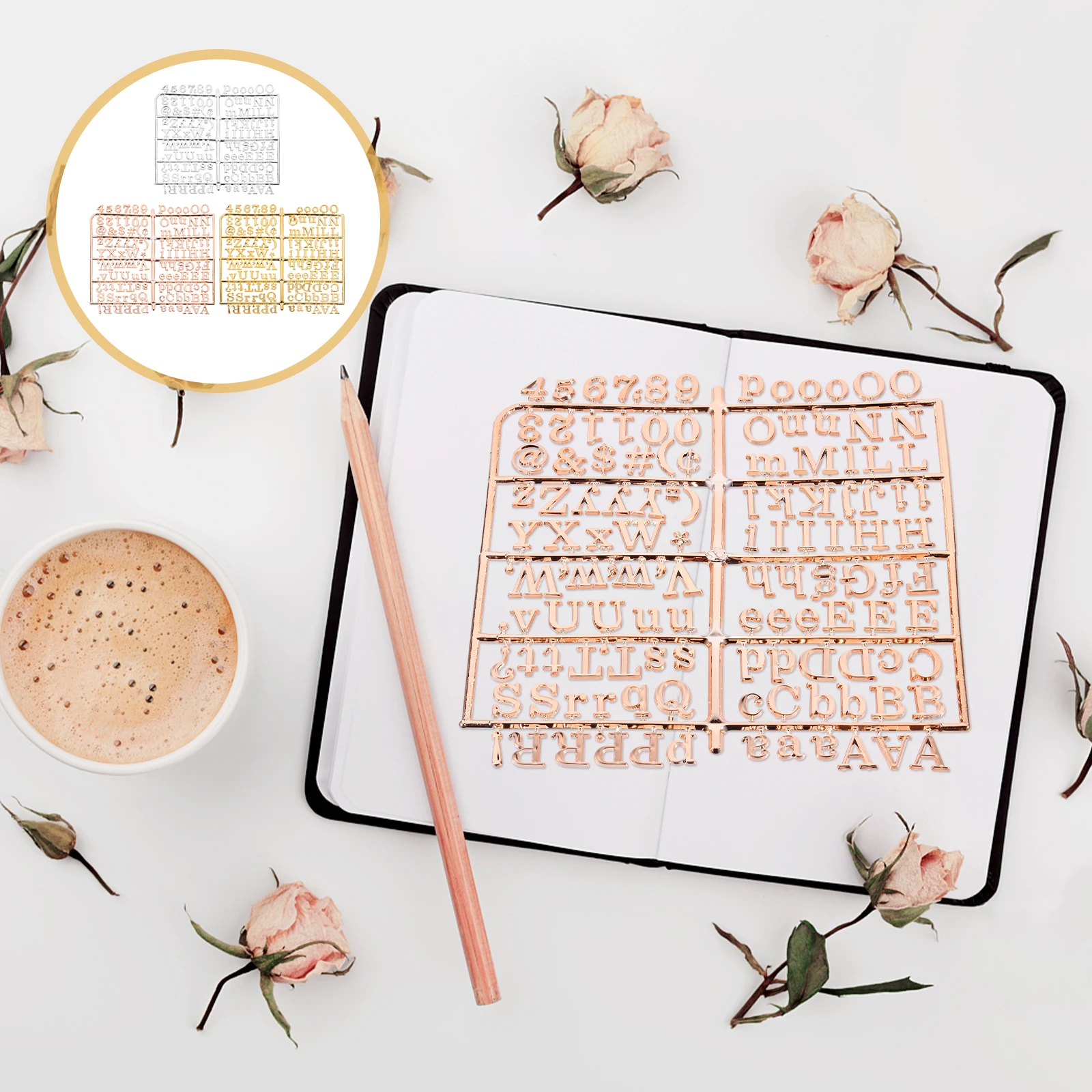 3pcs Letter Message Board Plastic Felt Changeable Letters Numbers Symbols Presentation Black Gold Silver Rose Gold Safe