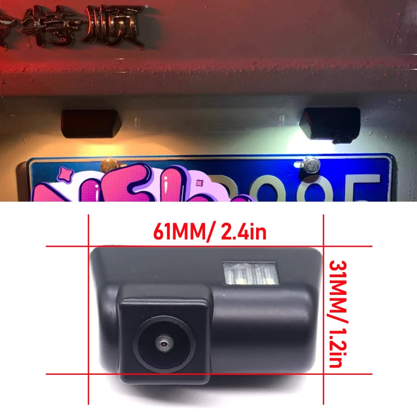 HD 1080P FishEye Vehicle Rear View Camera For Ford Transit Connect Tourneo 150 250 350 350HD T-Series 2000 2001 2002 2003~2018