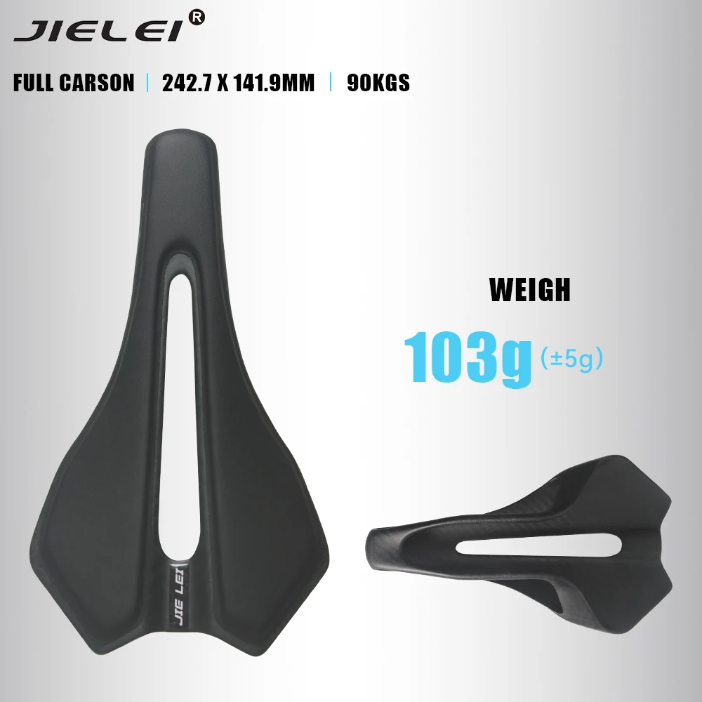 103 جرام صب متكامل من ألياف الكربون دراجة السرج خفيفة الطريق/MTB الدراجات دراجة ألياف الكربون مقعد السروج وسادة 3K ماتي #4