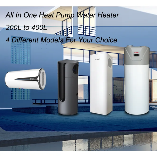 Scaldabagno con pompa di calore a sorgente d'aria montata a parete Sunrain 80L WIFI