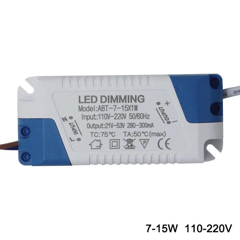 5pcs 3w-24w 4W 5W 7-15W 15-24W Dimmable Driver DC Female Dimming Power Supply LED Transformer for LED Pannel Ceilling Downlight