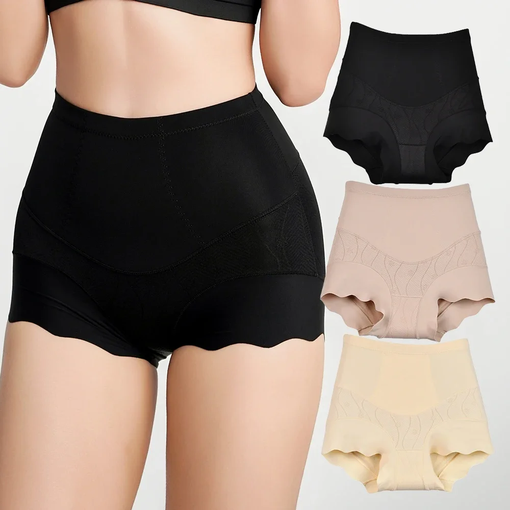 1 قطعة سراويل تحكم سلسة للمرأة عالية الخصر البطن المشكل مثير الملابس الداخلية قصيرة الورك رفع موجة حافة بويشورت ملابس داخلية الملاكم #1