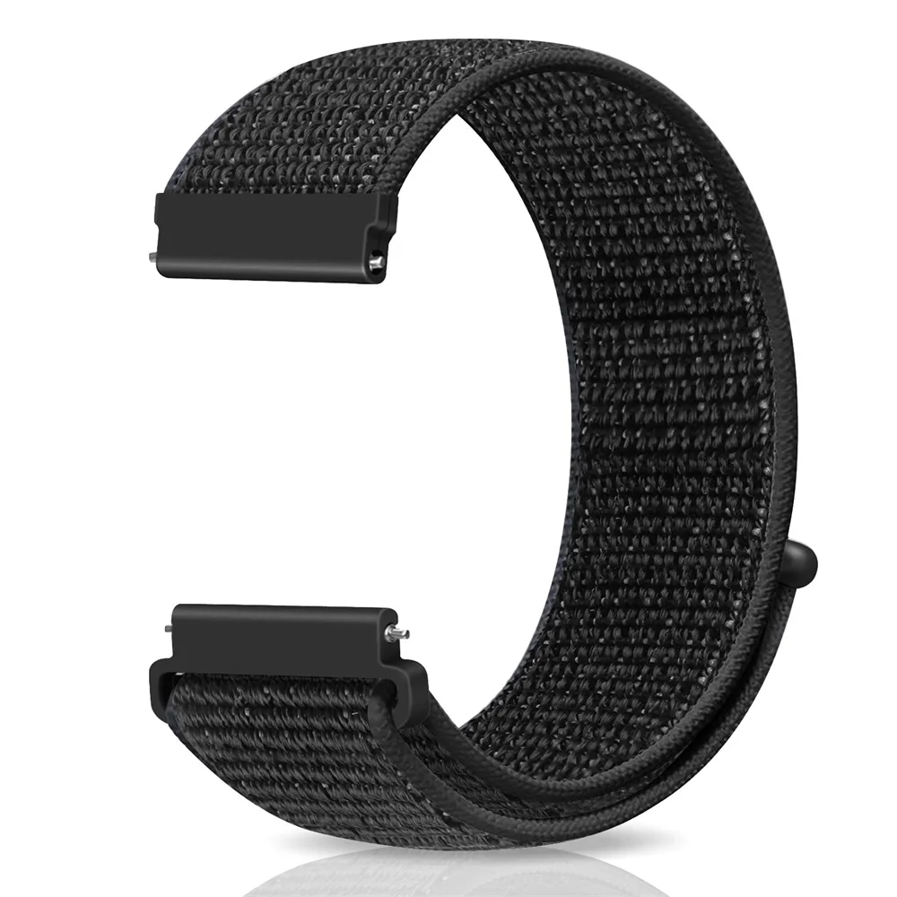 20mm 22mm Band For Samsung Galaxy Watch 6/5/4/5pro/4/6 Classic/active 2 Nylon loop sport bracelet huawei watch GT 4-2-2e-3 Strap image 2