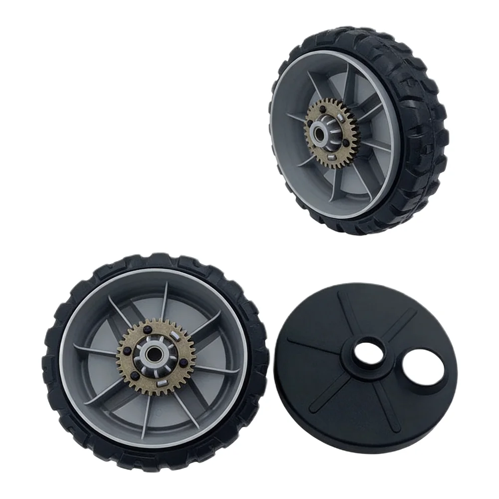 8 Inch Lawn Mower Drive Wheel Set with Inner Dust Covers for Honda HD600 HD700 HU550 HU675 HU700AWD HU775AWD HU800AWD Models