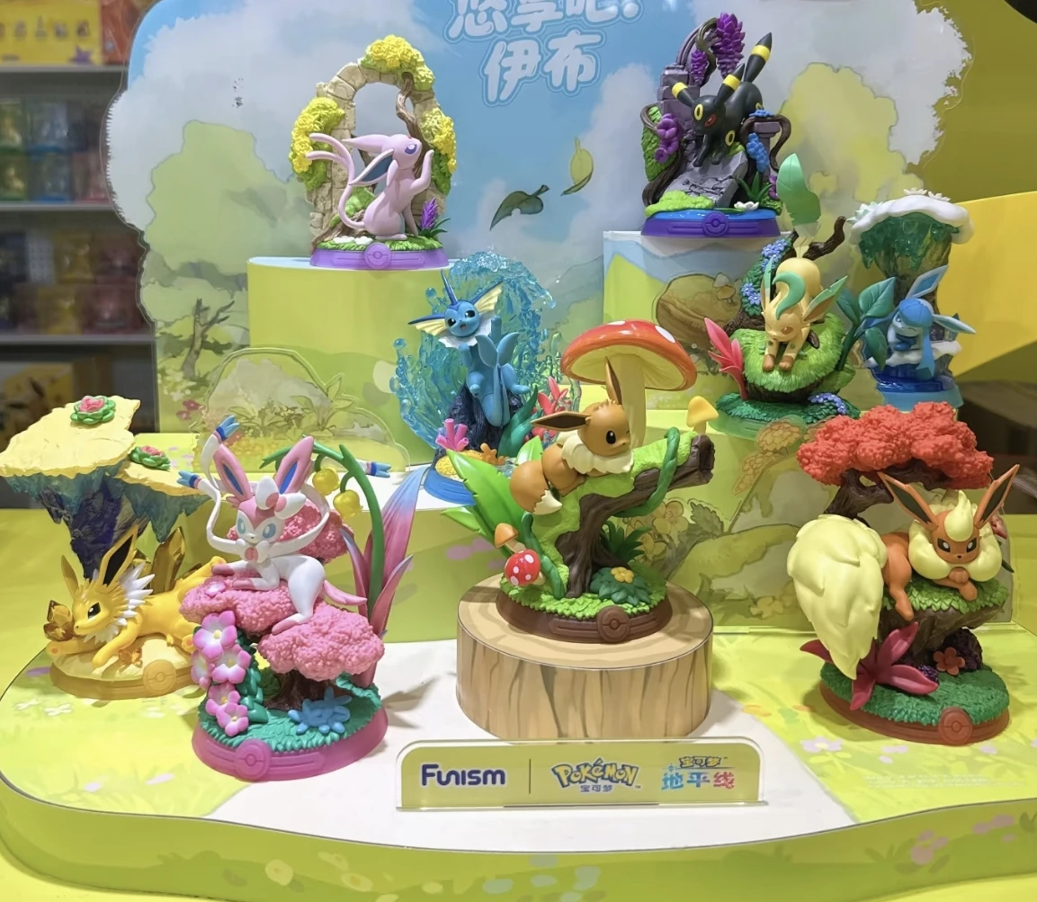 Neue Funism Pokemon Eevee Blind Box Trendy Spielzeug Peripherie Desktop Figur Figur Halloween Weihnachten Junge Geschenke