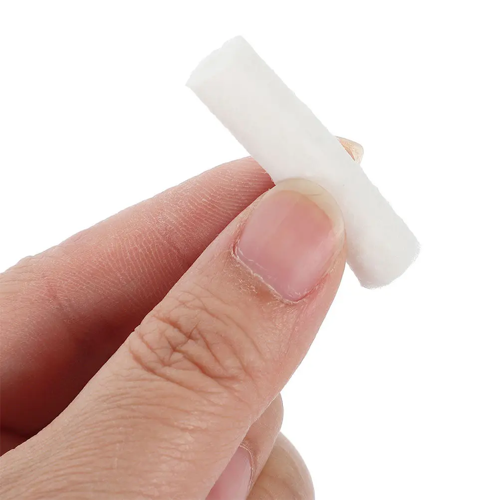 50 Pcs Nose Plugs for Bloody Cotton Rolled Facial Pads Rounds Face Stop Bleeding Products
