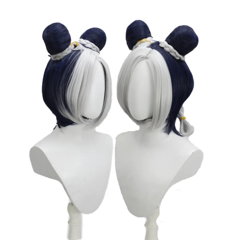 조조 기묘한 모험 스톤 오션 Jolyne Cujoh 코스프레 가발 블루 그레이 애니메이션 헤어