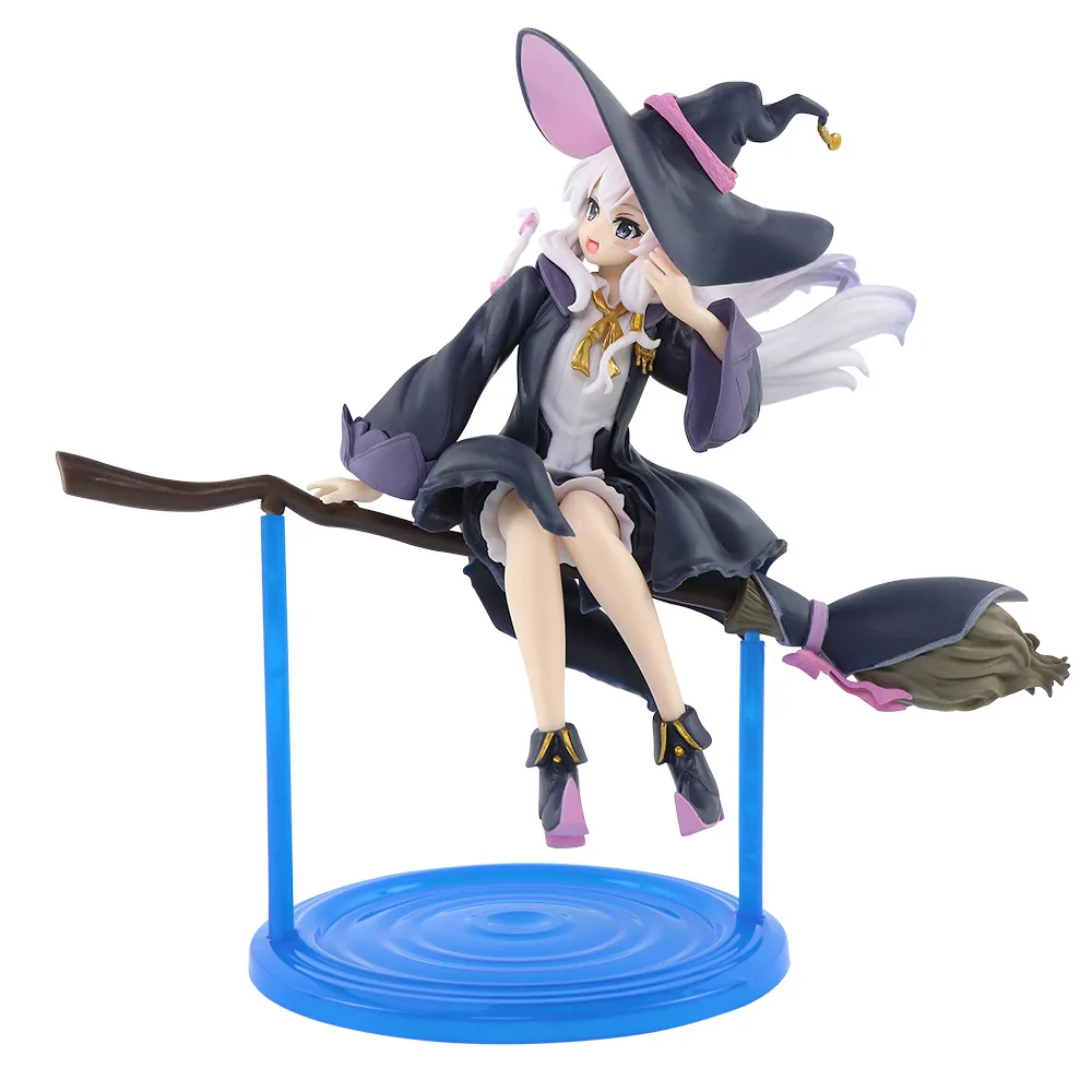 Anime Wandering Witch: The Journey Of Elaina 20 cm große PVC-Actionfigur, Modellspielzeug für Kinder, Partygeschenk