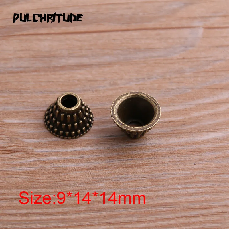 10pcs 9*14*14mm Two Color Receptacle Hollow Flower Oval DIY Spaced Jewelry Accessories Charms For Jewelry Making