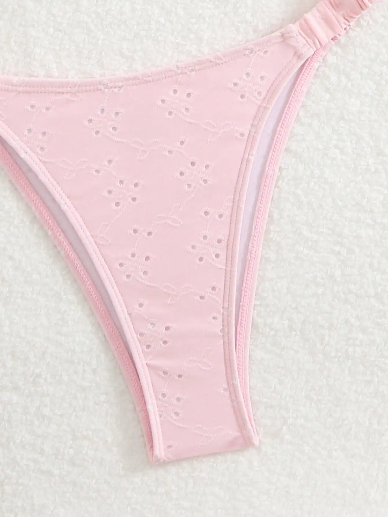 طقم بيكيني مثير بلون سادة على الموضة للشاطئ الصيفي، نمط جميل، نمط داخلي، مناسب للعطلات والمهرجانات