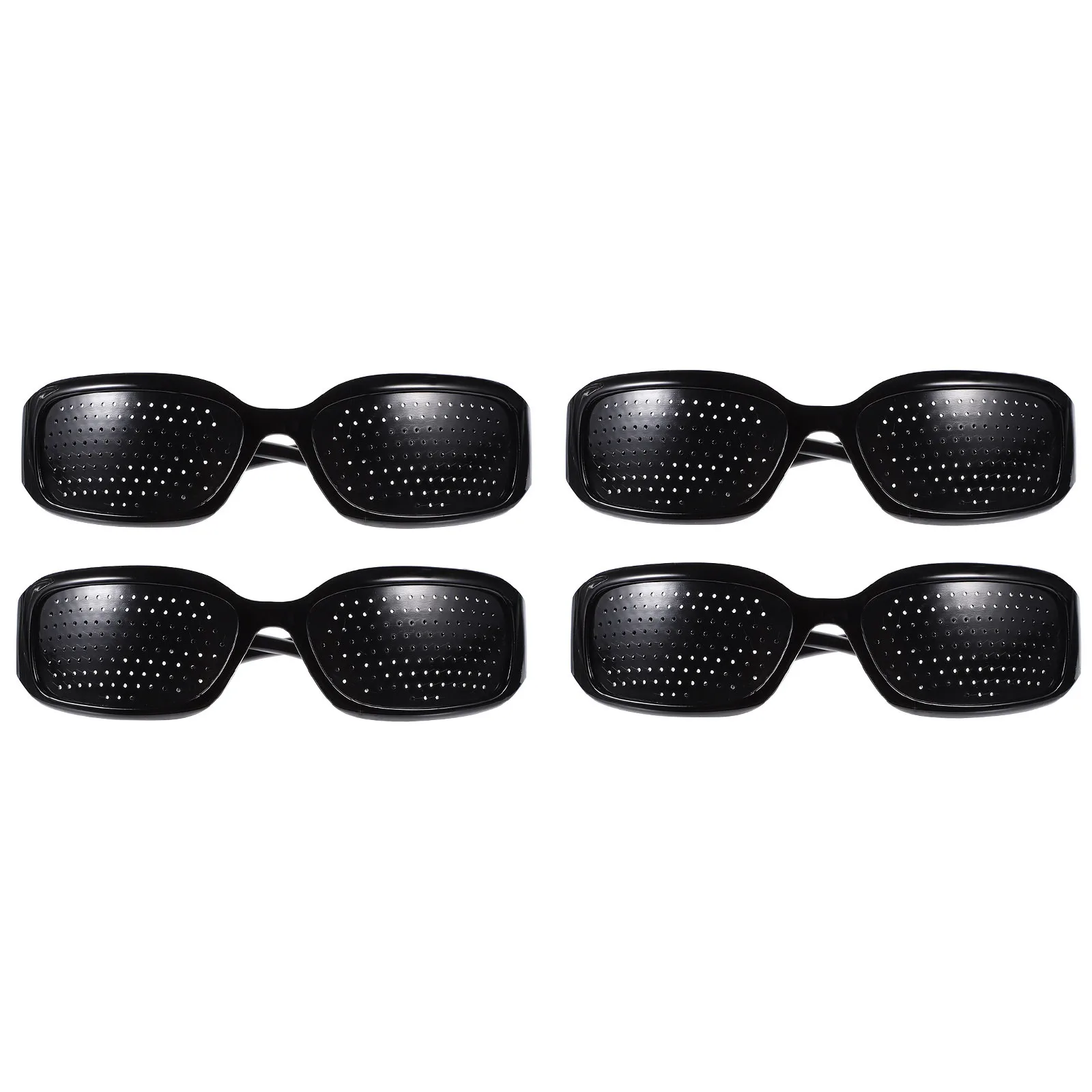 نظارات ذات ثقب بإطار أسود من الراتنج بتصميم خفيف الوزن للعناية بالعيون ومضاد للتعب وتحسين الرؤية ونظارات حماية العين #3