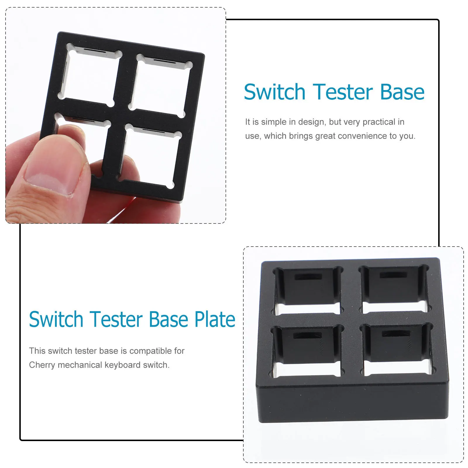 

Cnc Cutting Aluminum Tester Base for Smooth Delicate Small Size Portable Tester Base Computer Accessory