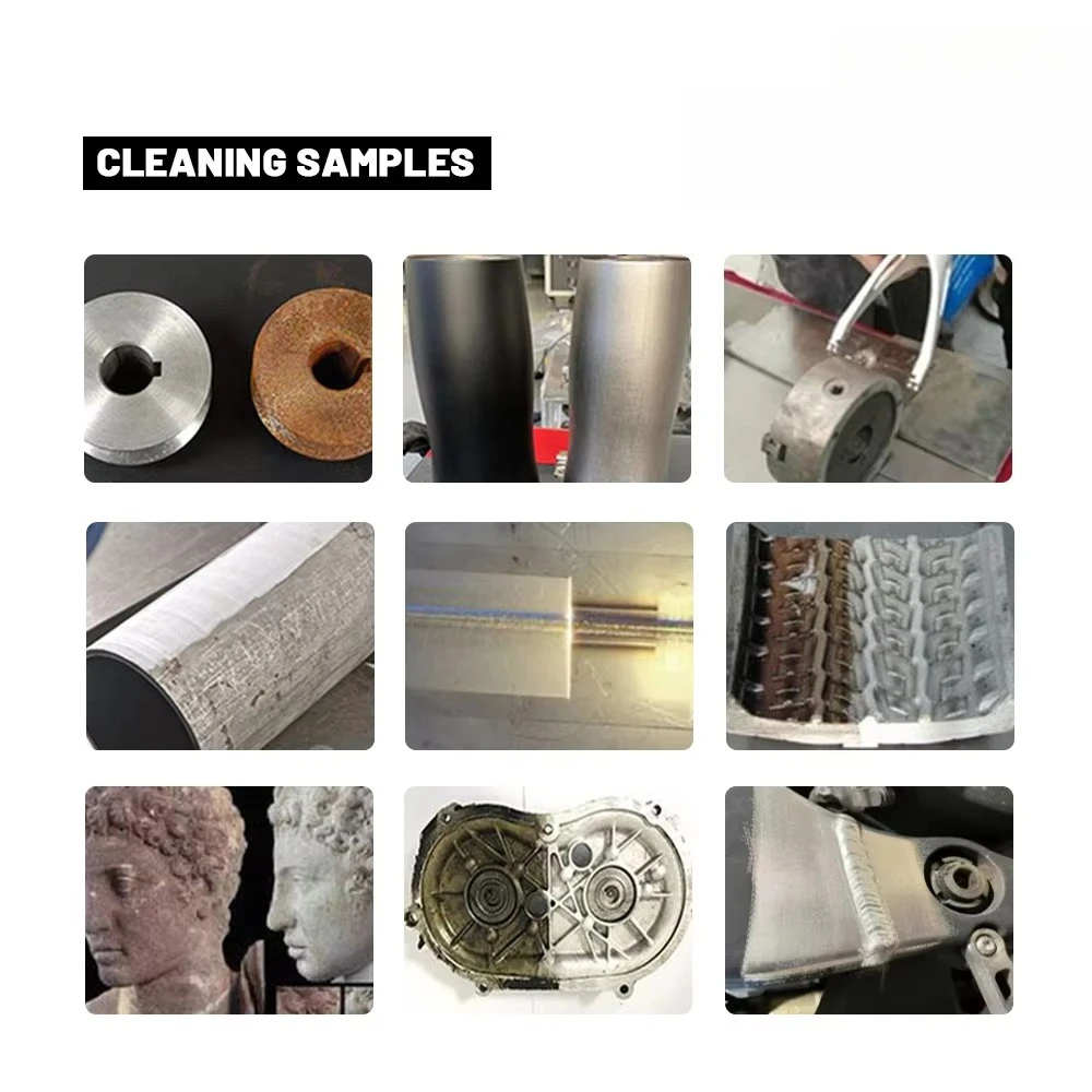 Industrial Continuous Fiber Metal Clean Cleaning Machine 6000w for Rust Paint Removal Price